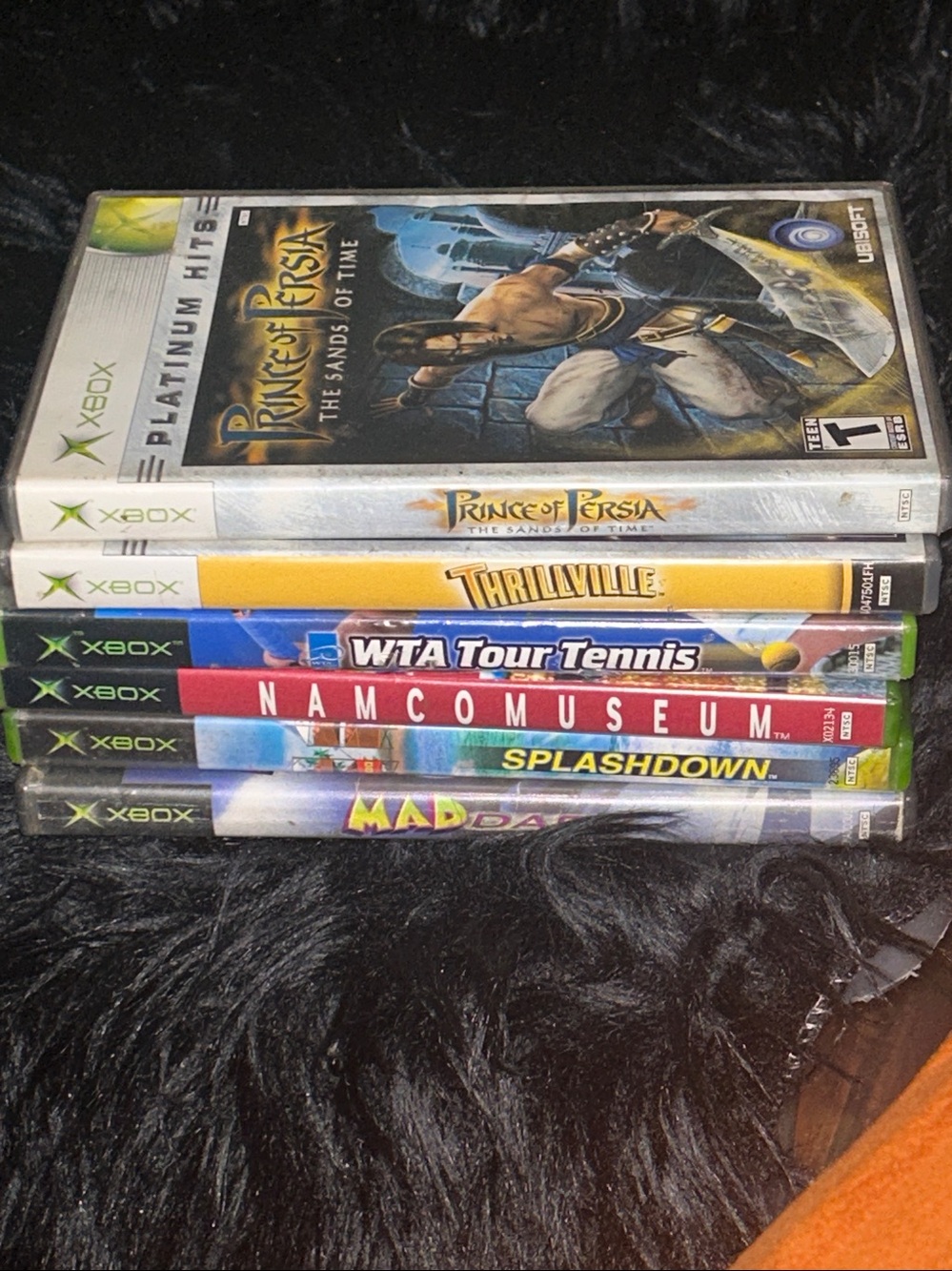 Retro Original Xbox Game Lot of 6 Prince of Persia, Namco Museum, Thrillville +